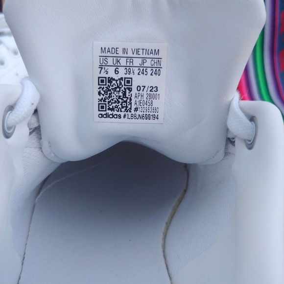 Adidas Stan Smith Women'sWhite and Lavender Sneakers Size 7.5 - Picture 15 of 17